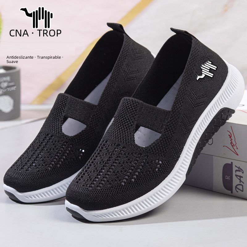 Breathable Women's Slip-On Sneakers with Soft Soles
