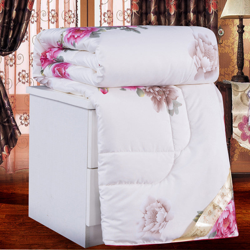 Silk Printed Silk Comforter for All Seasons, Wholesale