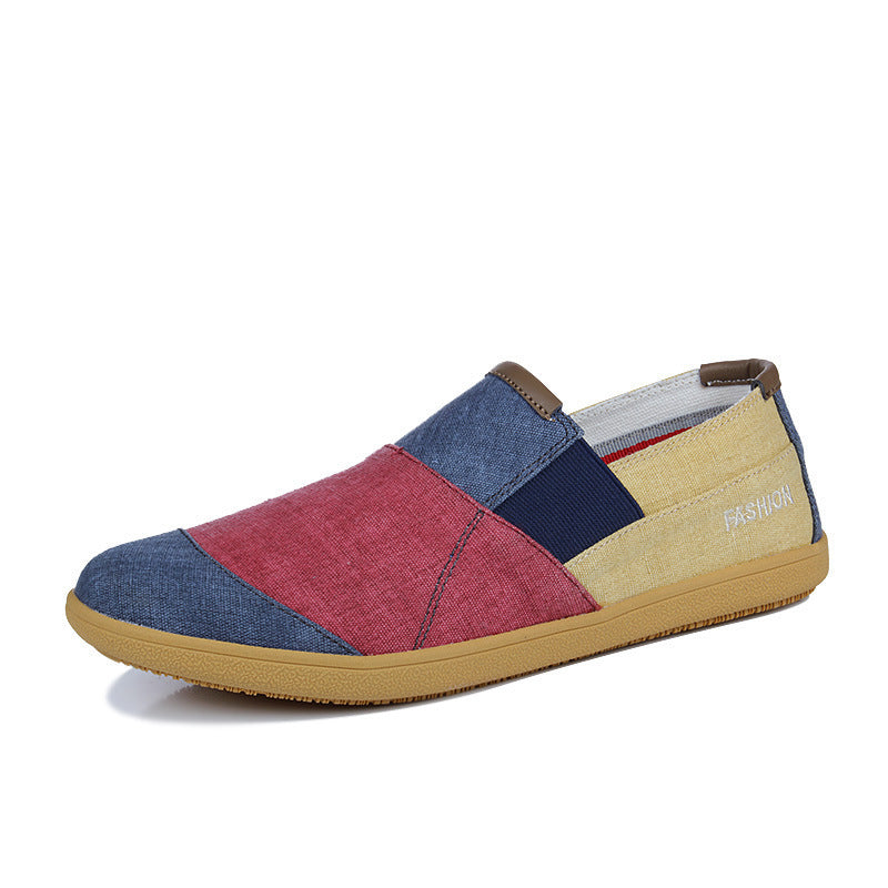 Men's Summer Breathable Canvas Slip-On Casual Shoes