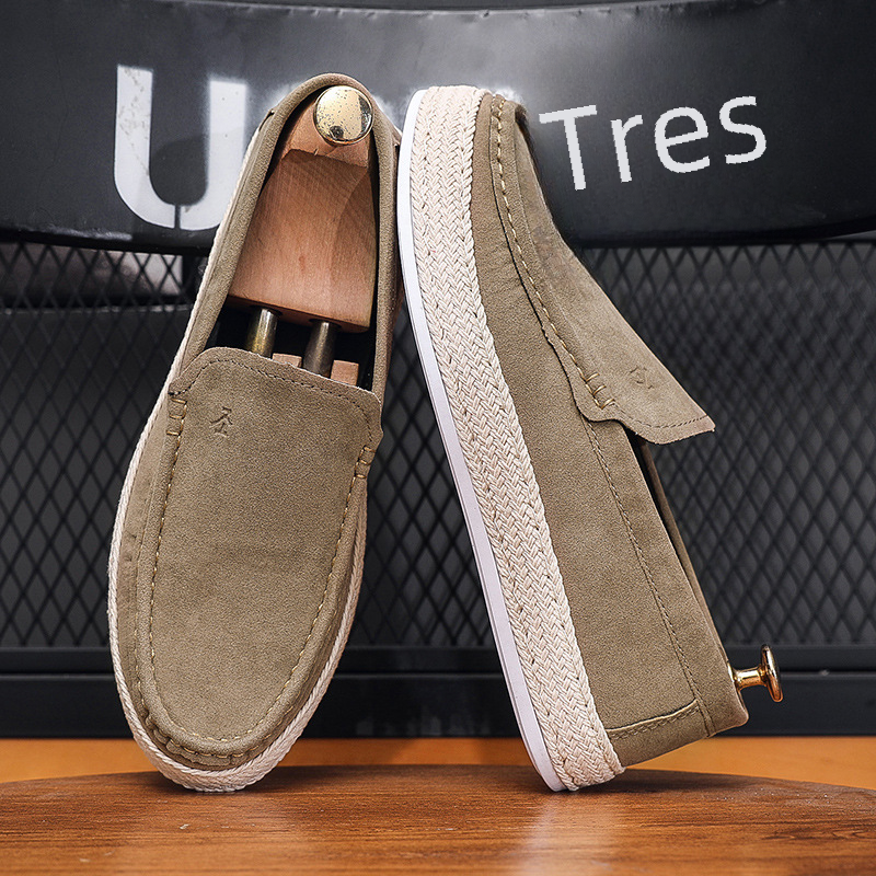 Men's Casual Canvas Slip-On Shoes - Handmade Beijing Style
