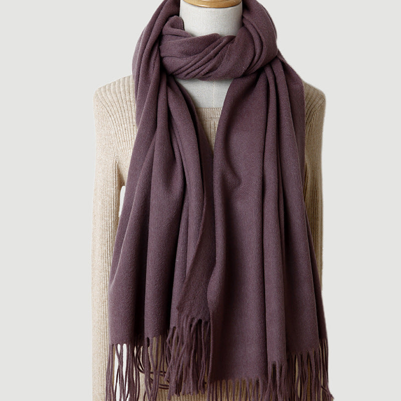 Inner Mongolia Pure Cashmere Scarf, Red Women's Shawl