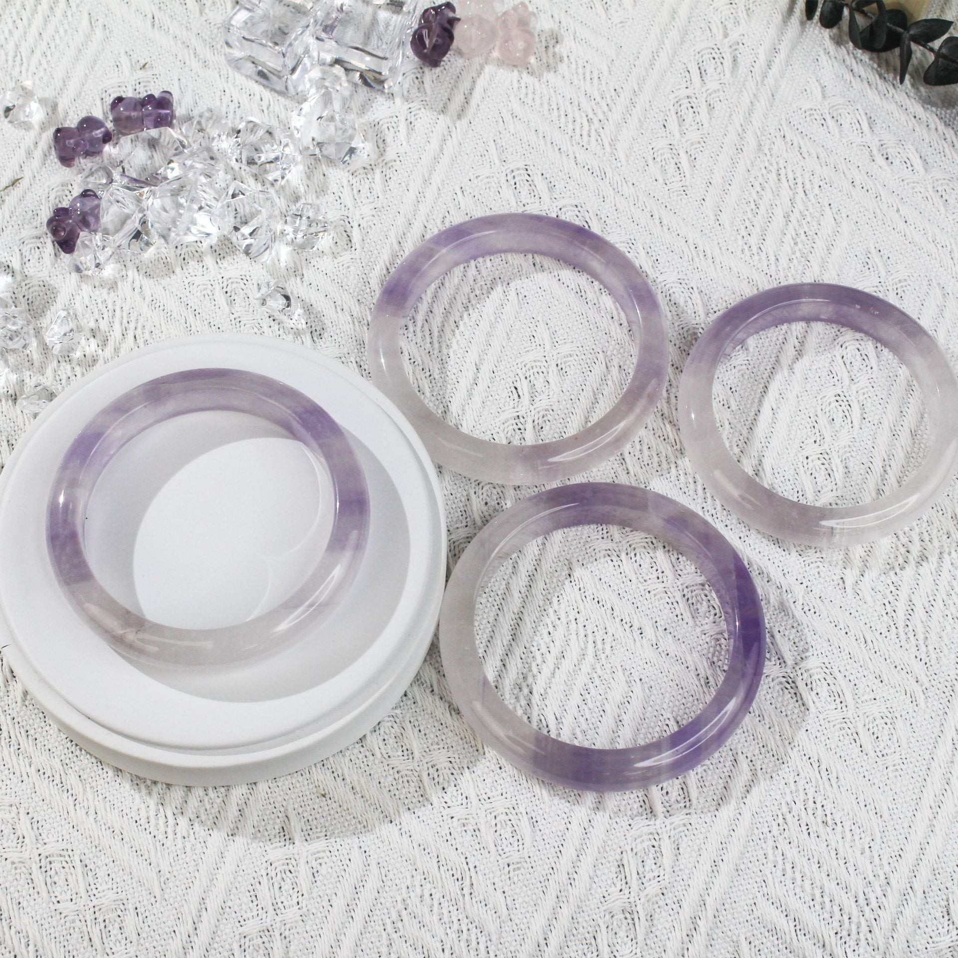 Natural Lavender Amethyst Bracelet - Dreamy Simple Style