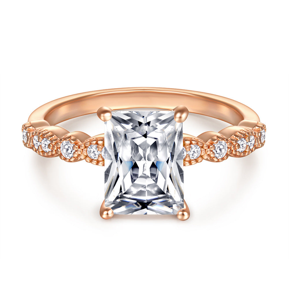Silver Women's Wedding Ring for Fashionable Style