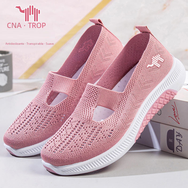 Breathable Women's Slip-On Sneakers with Soft Soles