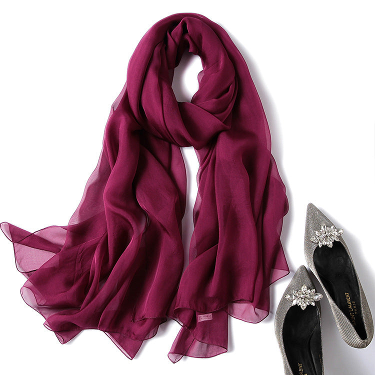 Silk Scarf for Women - 100% Mulberry Silk