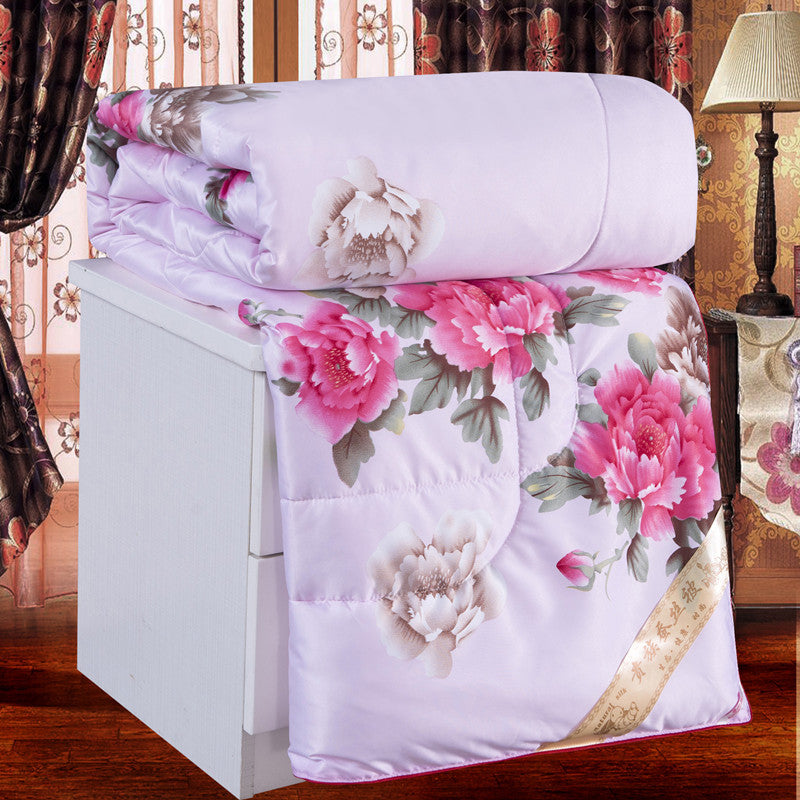 Silk Printed Silk Comforter for All Seasons, Wholesale