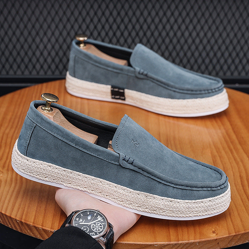 Men's Casual Canvas Slip-On Shoes - Handmade Beijing Style