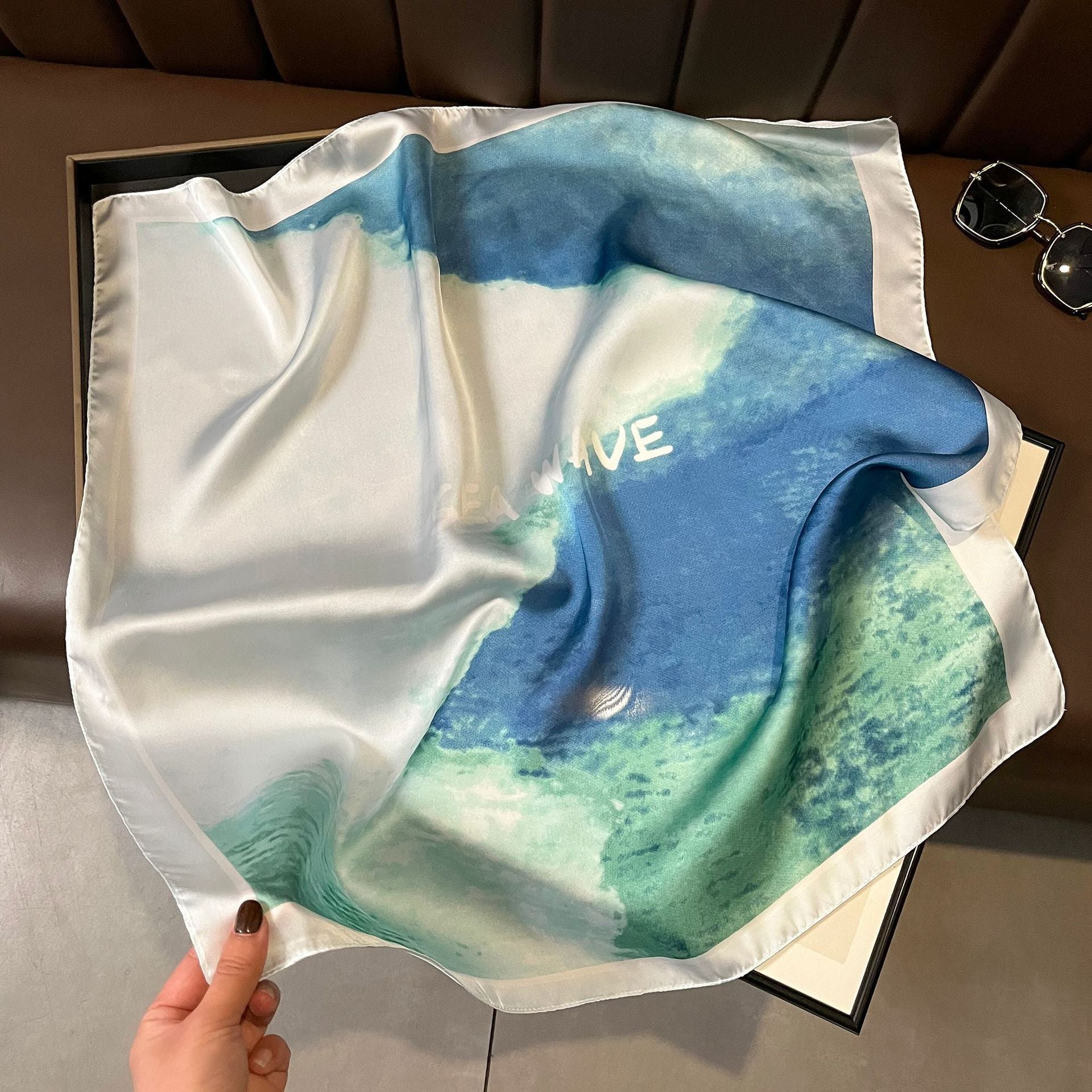 Vintage Silk Scarf - French Style 70cm Square Scarf