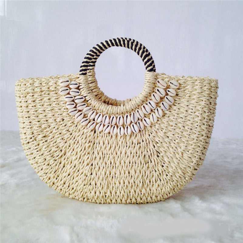 Sac à main coquillage fait main - Sac bandoulière d'été de plage
