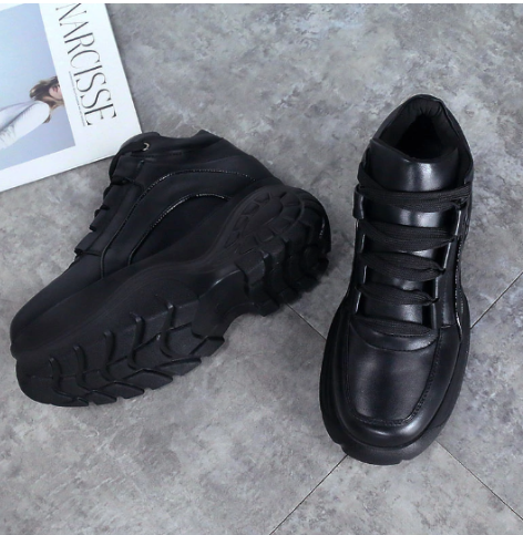 Baskets "Dad Shoes" tendance à semelle épaisse pour femme (blanches)