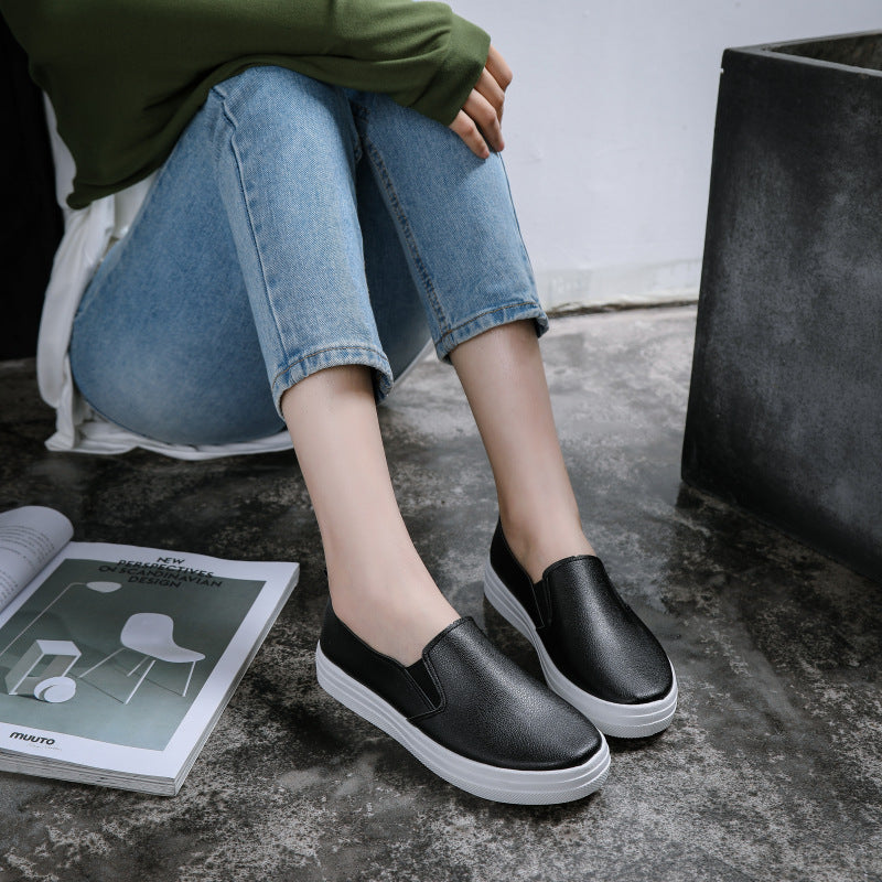 Women's Waterproof Slip-On White Sneakers (Casual)