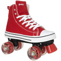 Lenexa MVP 2.0 Roller Skates for Kids and Adults | Roller Skate Shoes for Men and Women | Outdoor High-Top Sneaker Roller Shoes | Full Lace Up Ankle Support | Red (Ladies 9 / Mens 8)