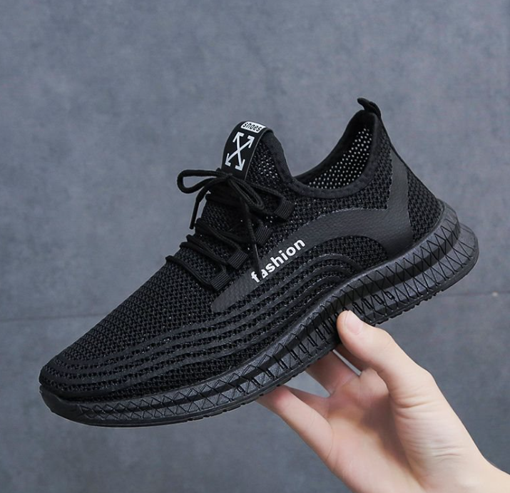 Reflective Flyknit Women's Sneakers - Korean Style Casual