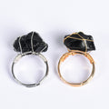 Adjustable Natural Amethyst Fashion Ring