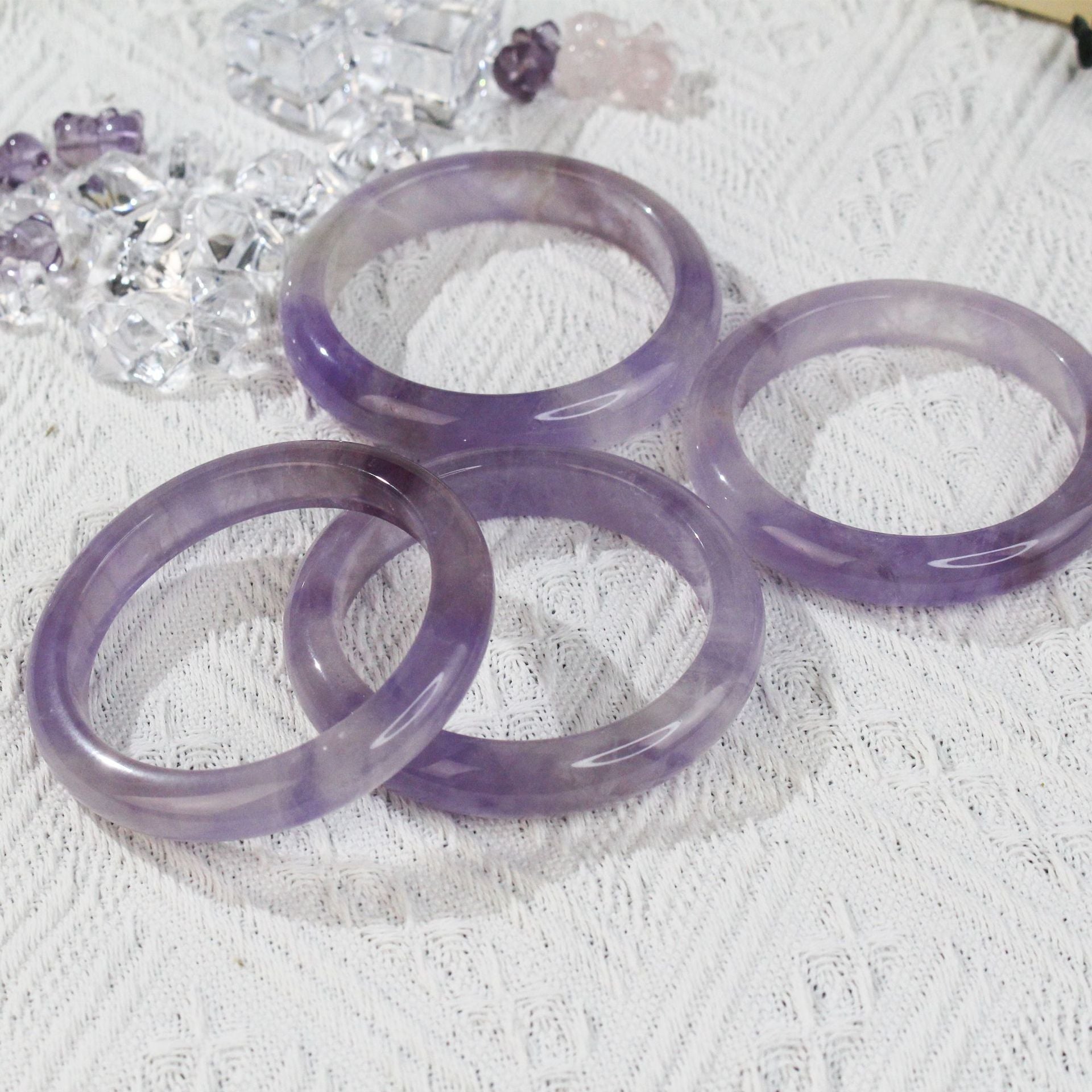 Natural Lavender Amethyst Bracelet - Dreamy Simple Design
