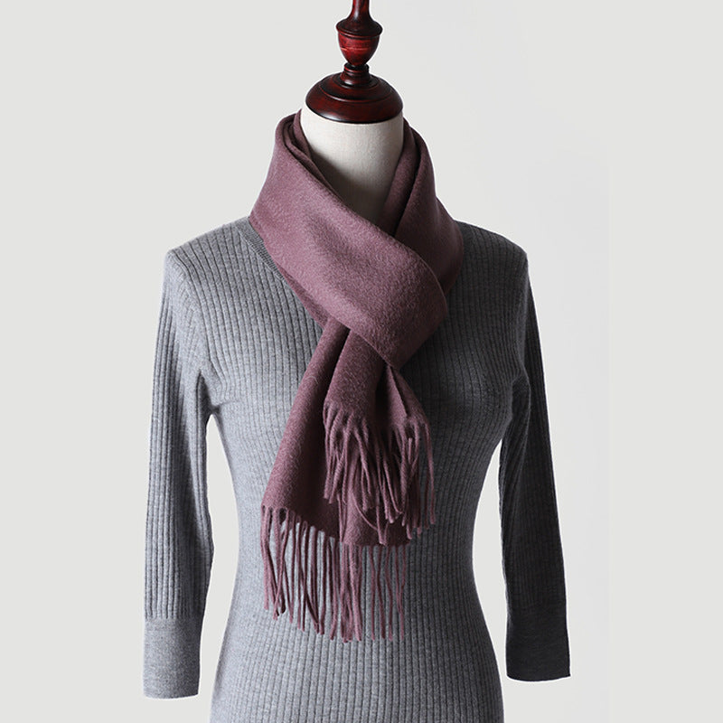 Inner Mongolia Pure Cashmere Scarf, Red Women's Shawl