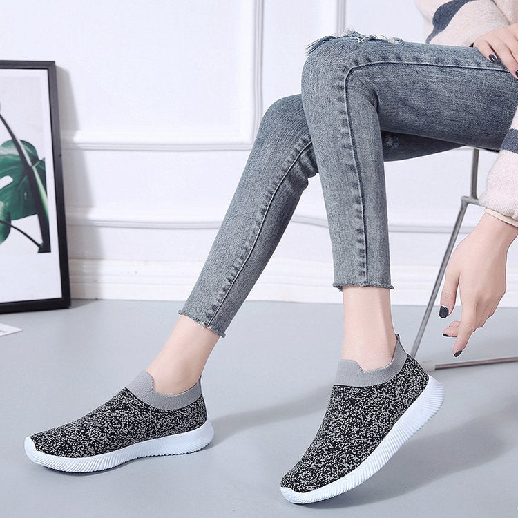 Summer Women's Breathable Slip-On Mesh Sneakers