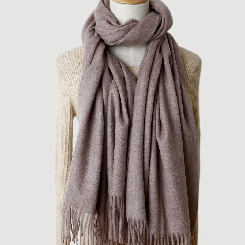 Inner Mongolia Pure Cashmere Scarf, Red Women's Shawl