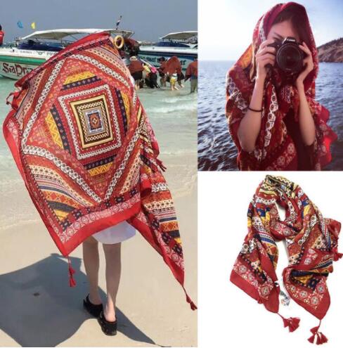 Scarf, Shawl, Twill Cotton Silk Scarf