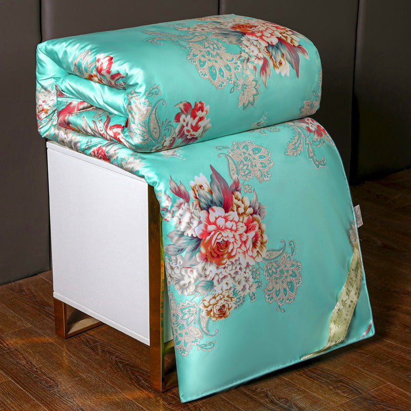 Silk Printed Silk Comforter for All Seasons, Wholesale
