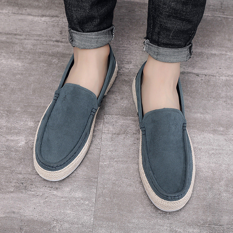 Men's Casual Canvas Slip-On Shoes - Handmade Beijing Style