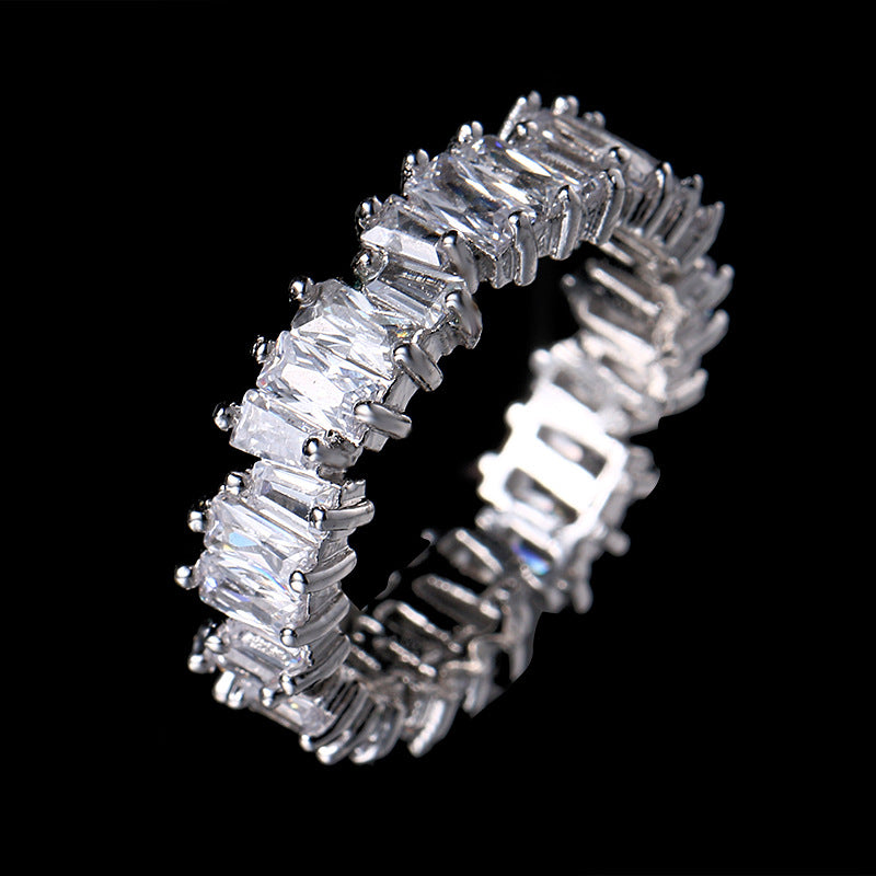 Fashionable AAA Zircon Ring for Women (Simple Design)