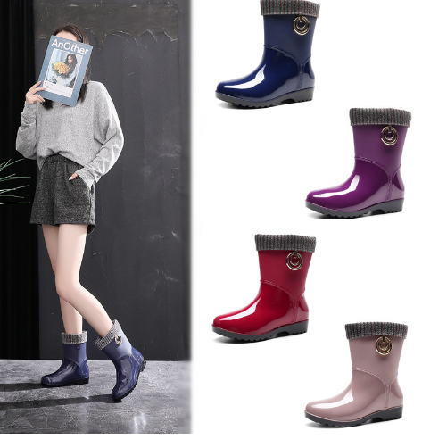 Fashion Plus Waterproof Velvet Ladies' Shoes
