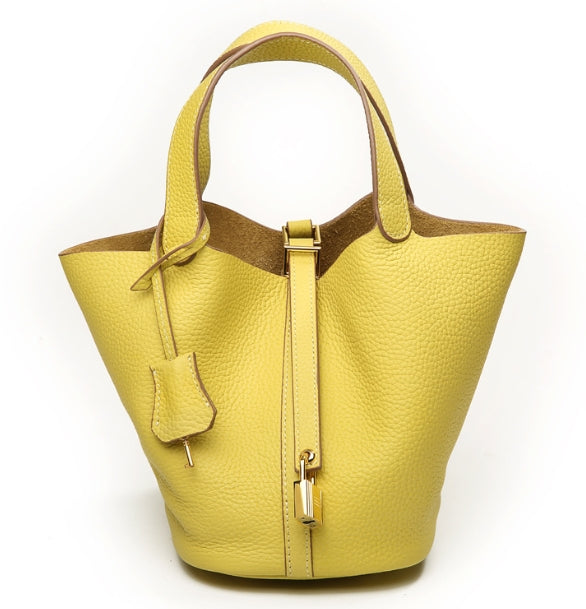 Litchi Texture Bucket Bag & Tote Bag Combo