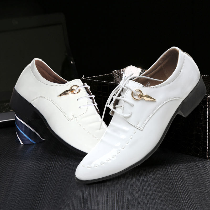 Luxury Black Leather Formal Oxfords for Men