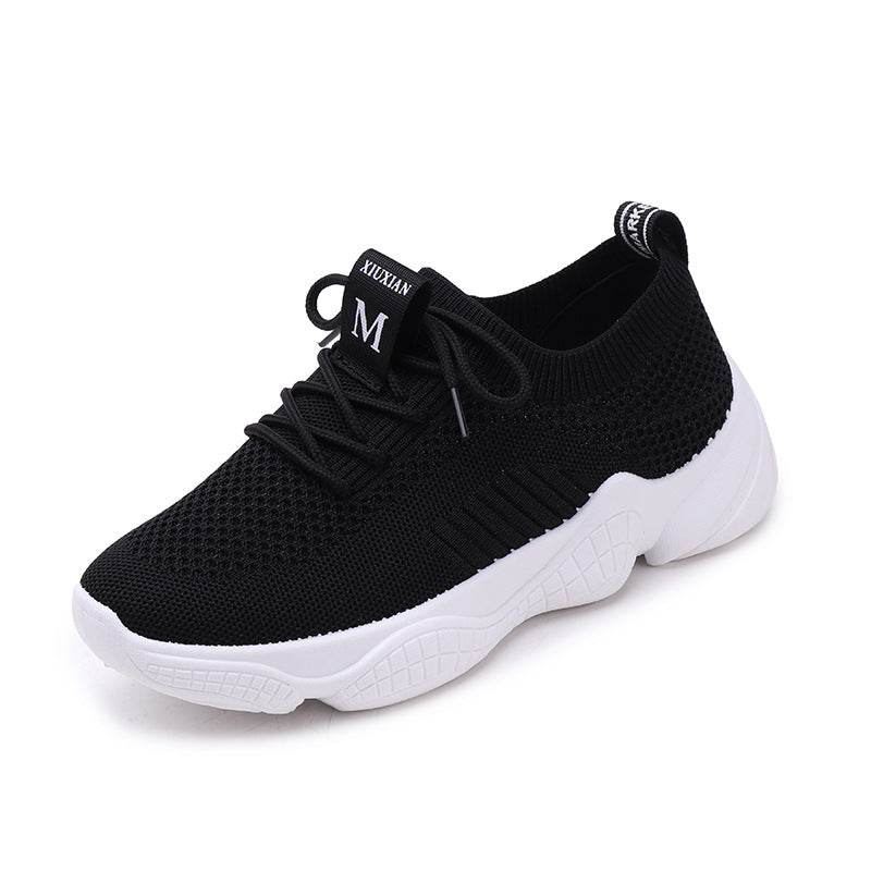Women's Thick-Soled Knitted Dad Sneakers