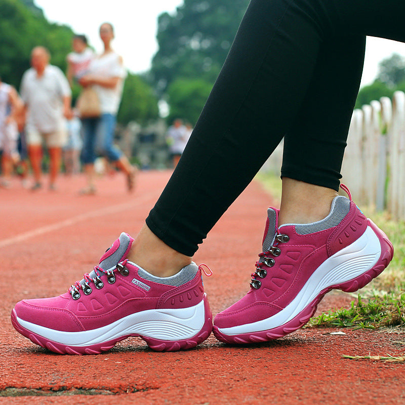 Trendy Women's Sneakers with Thick Sole for Height Boost