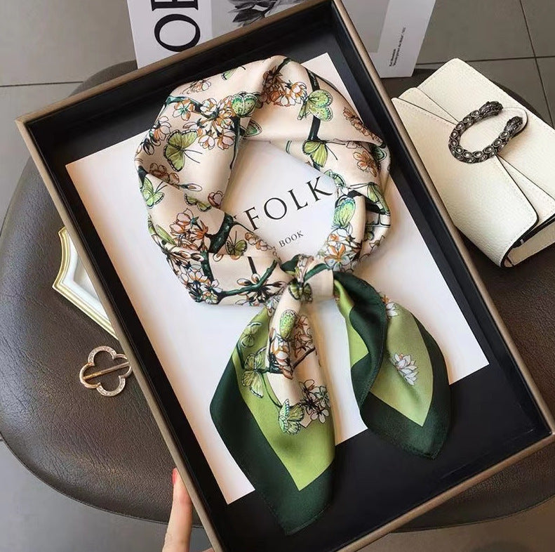 Stylish Spring Autumn Silk Scarf for Women