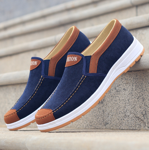 Men's Casual Breathable Canvas Slip-On Sneakers