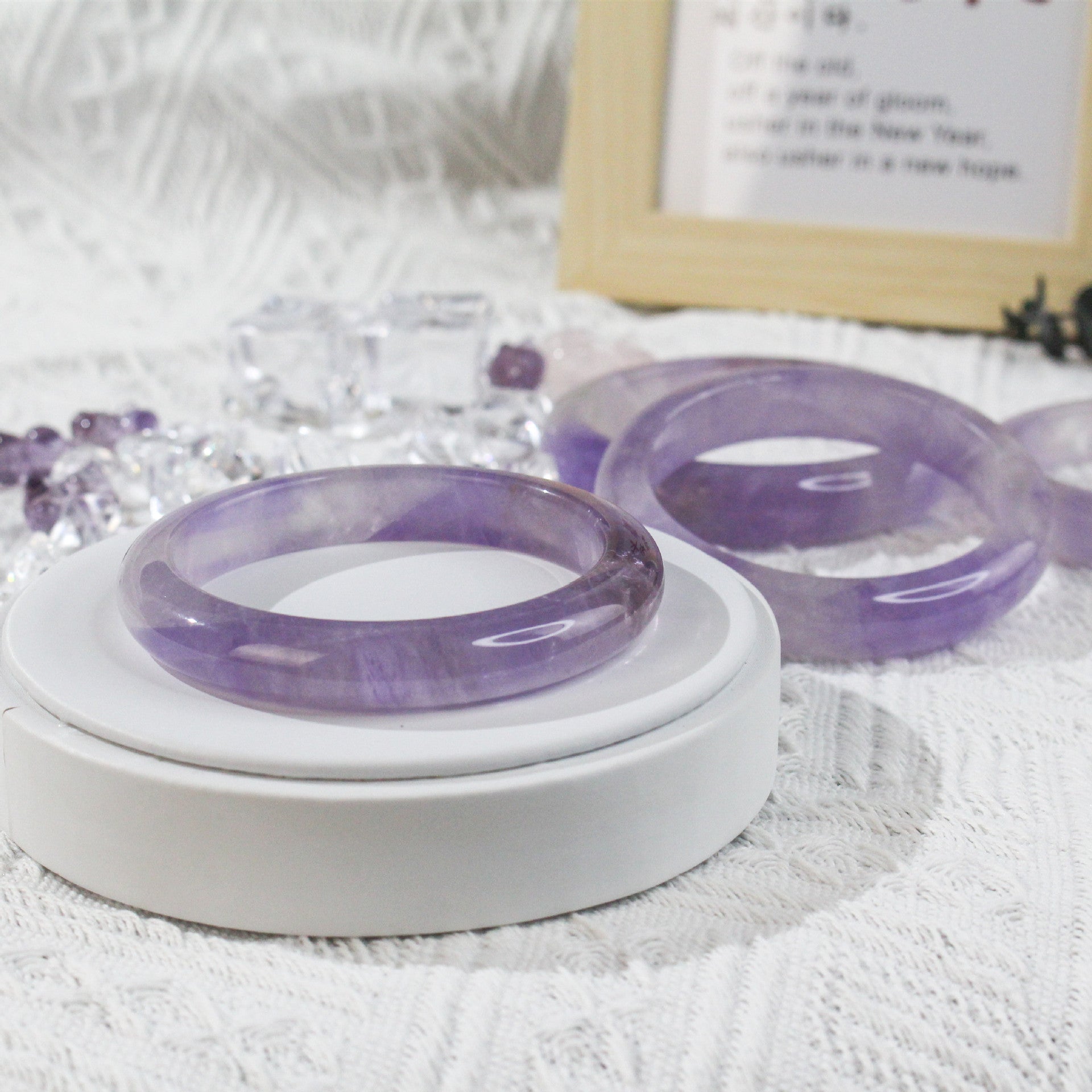 Natural Lavender Amethyst Bracelet - Dreamy Simple Design