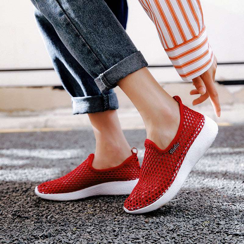 Women's Breathable Mesh Slip-On Sneakers (Summer Style)