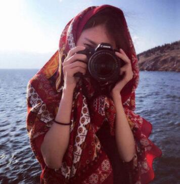 Scarf, Shawl, Twill Cotton Silk Scarf