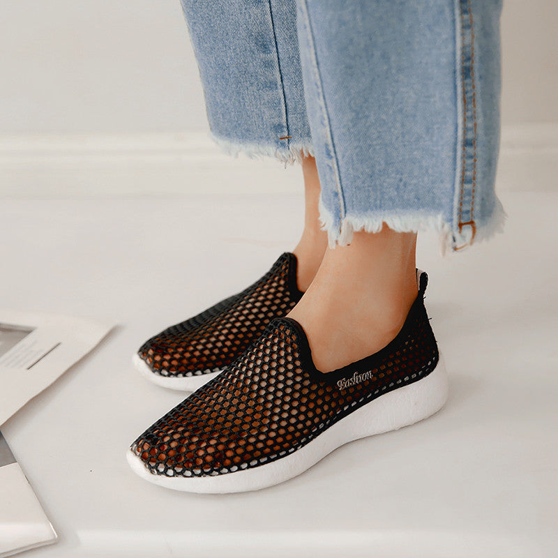 Women's Breathable Mesh Slip-On Sneakers (Summer Style)