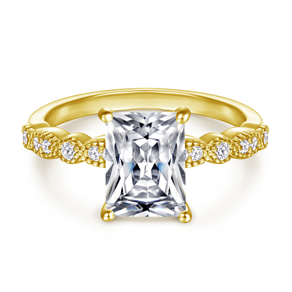 Silver Women's Wedding Ring for Fashionable Style