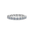 S925 Sterling Silver Moissanite Stackable Diamond Ring