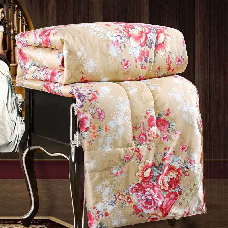 Silk Printed Silk Comforter for All Seasons, Wholesale