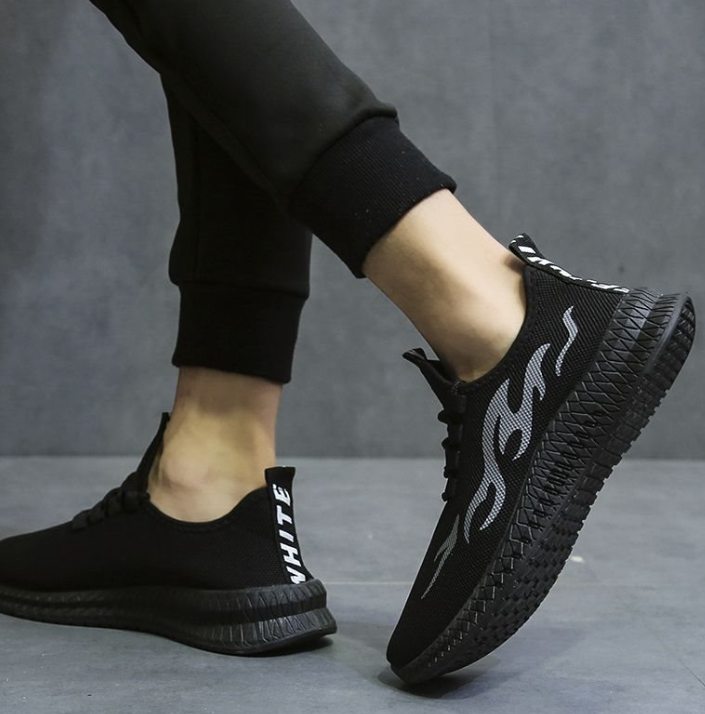 Reflective Flyknit Women's Sneakers - Korean Style Casual