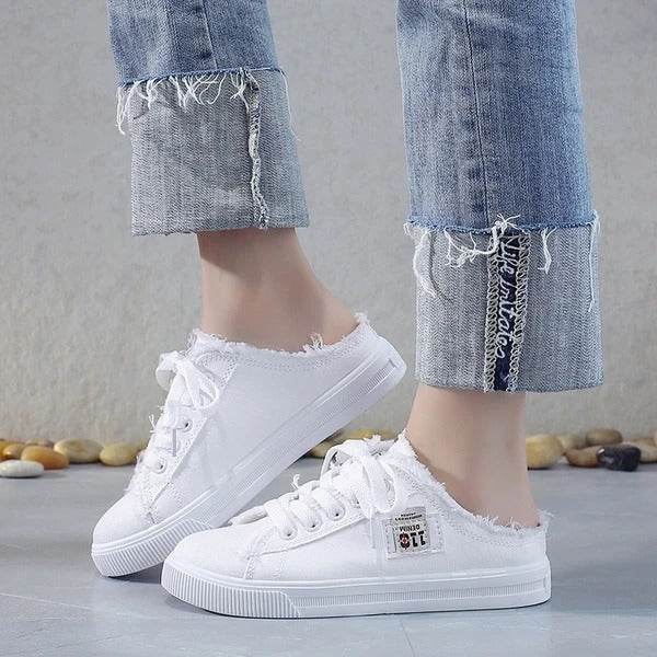 New Women's Summer Canvas Slip-On Sneakers