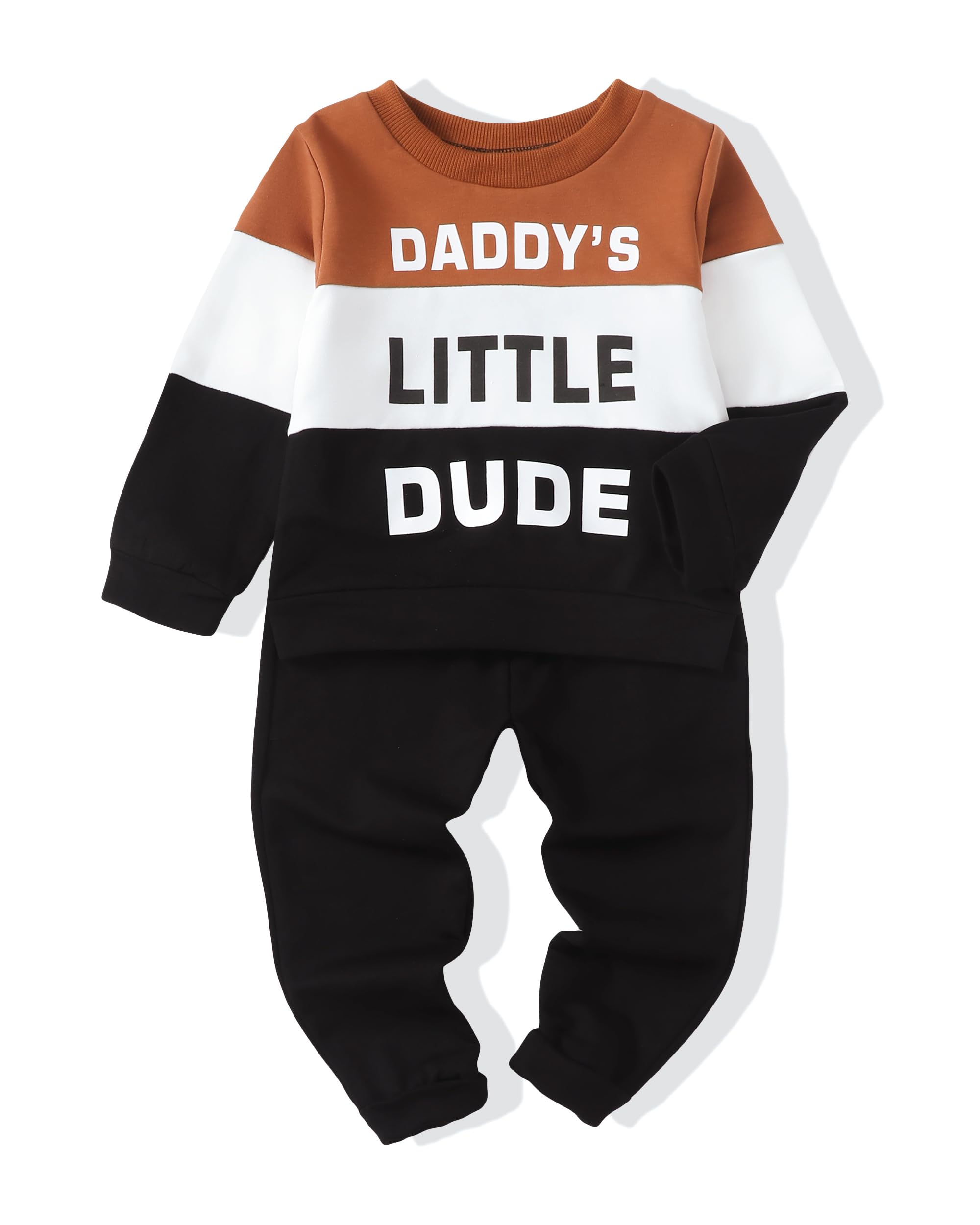 XUANHAO Boys Clothes 3T Clothes For Boys 4T Winter Toddler Boy Sweatshirt Clothing Long Sleeve Tops Black Pants Outfit 3T 4T Fall Clothes For Boys