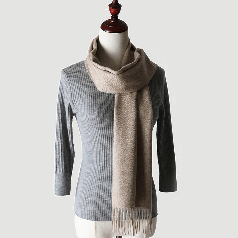Inner Mongolia Pure Cashmere Scarf, Red Women's Shawl