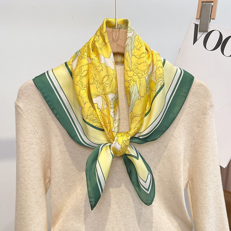 Stylish Spring Autumn Silk Scarf for Women