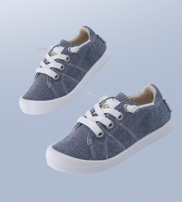 Kids' Slip-On Canvas Sneakers with Memory Foam