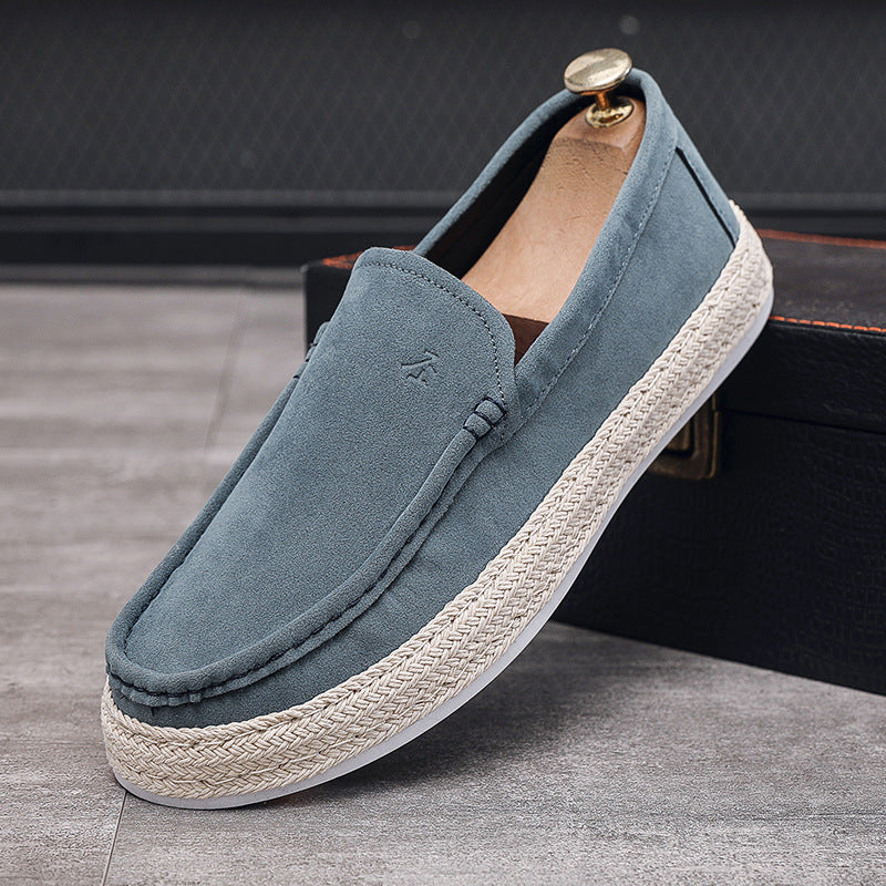 Men's Casual Canvas Slip-On Shoes - Handmade Beijing Style