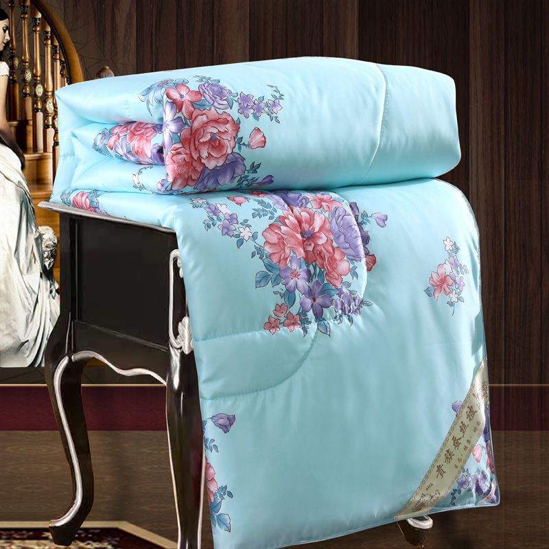 Silk Printed Silk Comforter for All Seasons, Wholesale