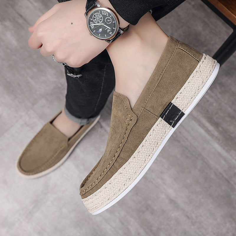 Men's Casual Canvas Slip-On Shoes - Handmade Beijing Style