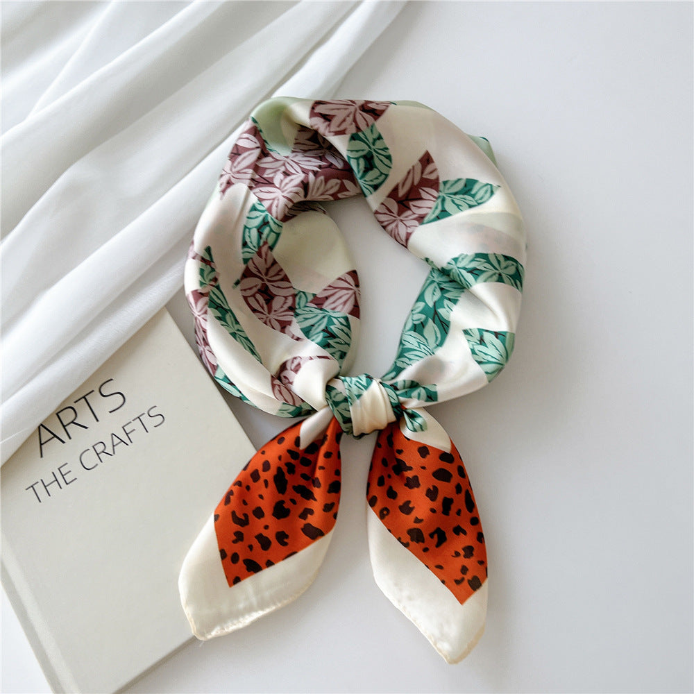 Stylish French Silk Scarf for All Seasons (70cm)